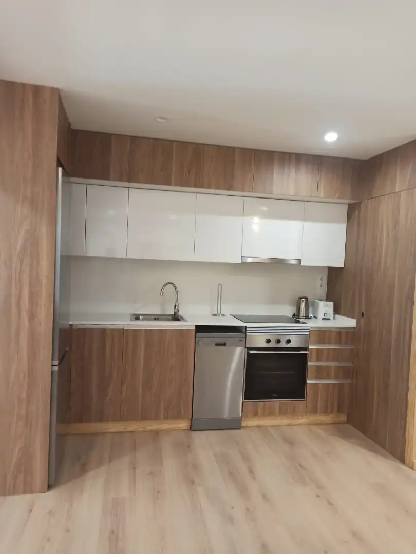 Küche von Wohnung zur Miete in Barcelona mit Klimaanlage, Heizung und Parkett