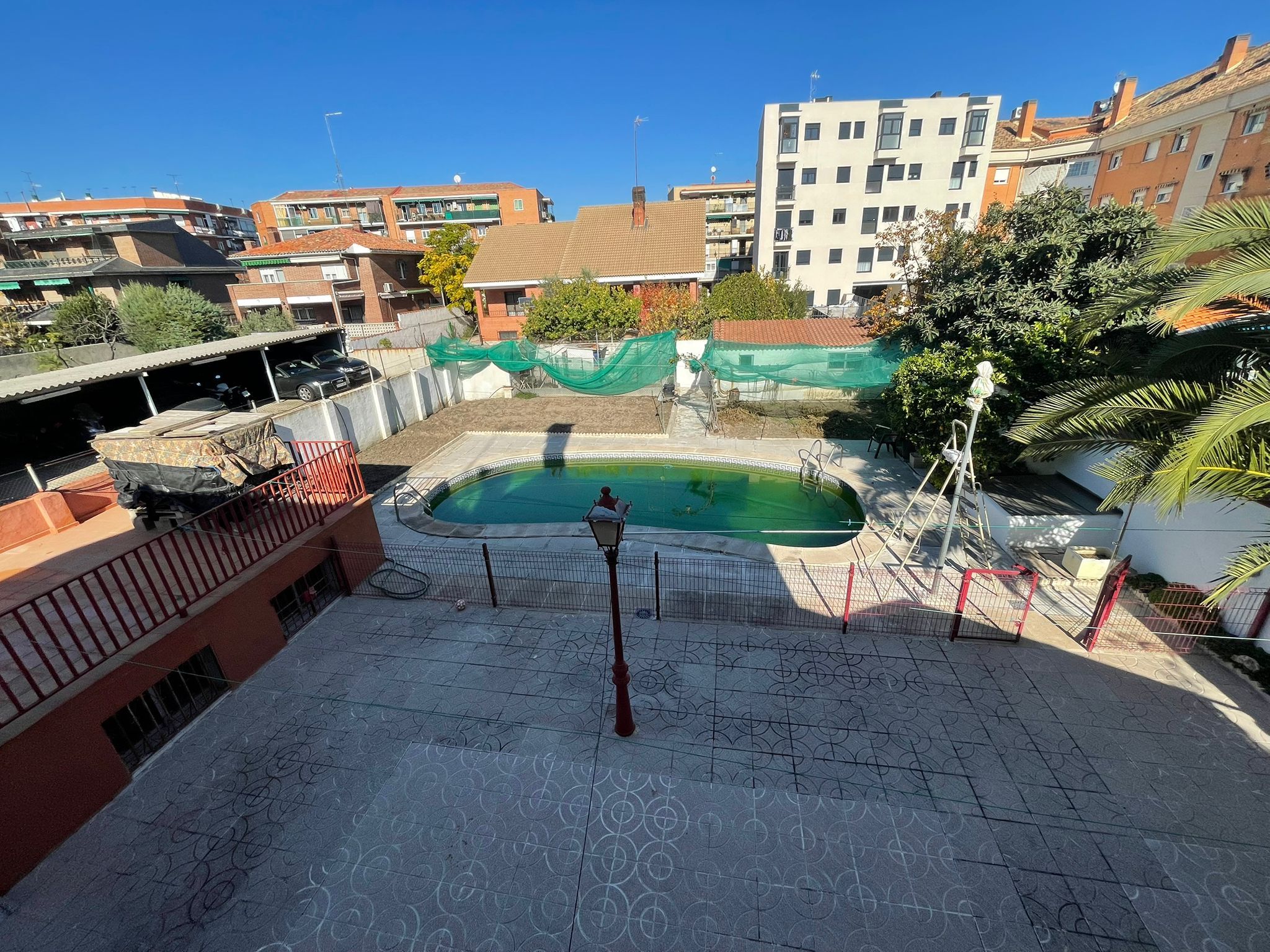 Swimming pool of House or chalet for sale in  Madrid Capital  with Heating, Private garden and Terrace