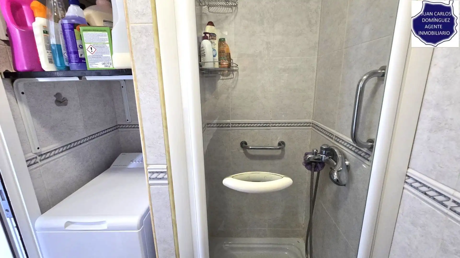 Bany de Apartament de lloguer en San Bartolomé de Tirajana amb Aire condicionat, Terrassa i Moblat