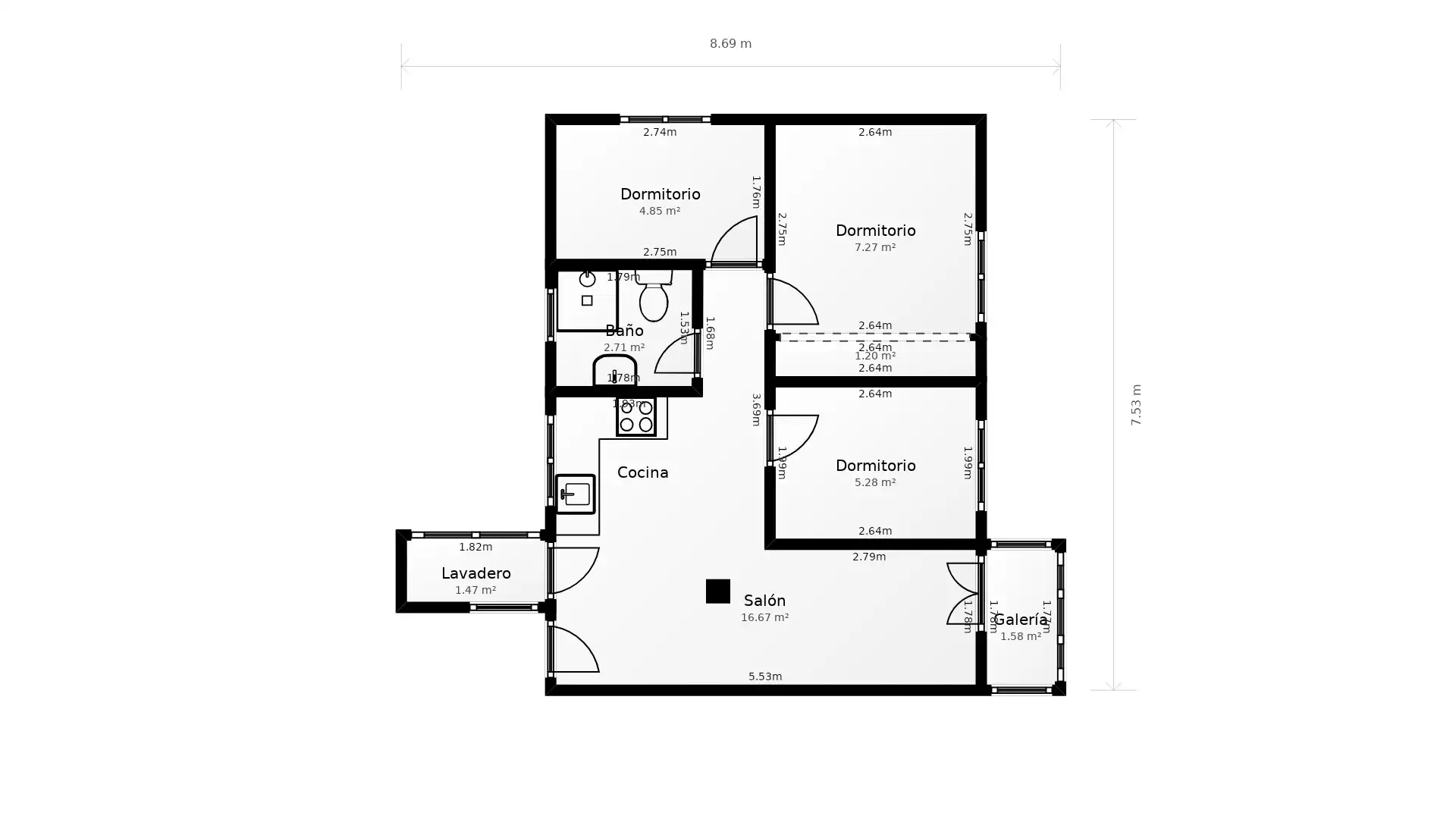 Flat for rent in Entrevías