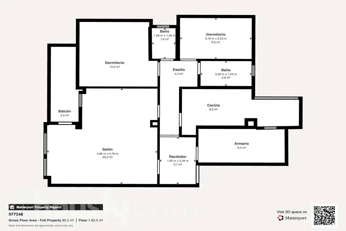 Piso en venta en Badalona con Aire acondicionado, Calefacción y Amueblado