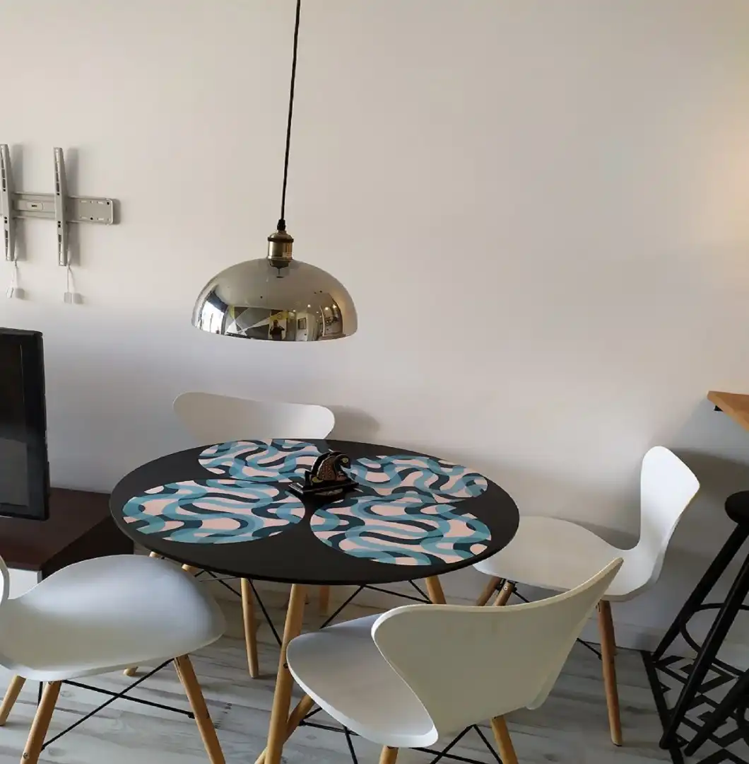 Menjador de Apartament en venda en Castelldefels amb Aire condicionat, Terrassa i Moblat