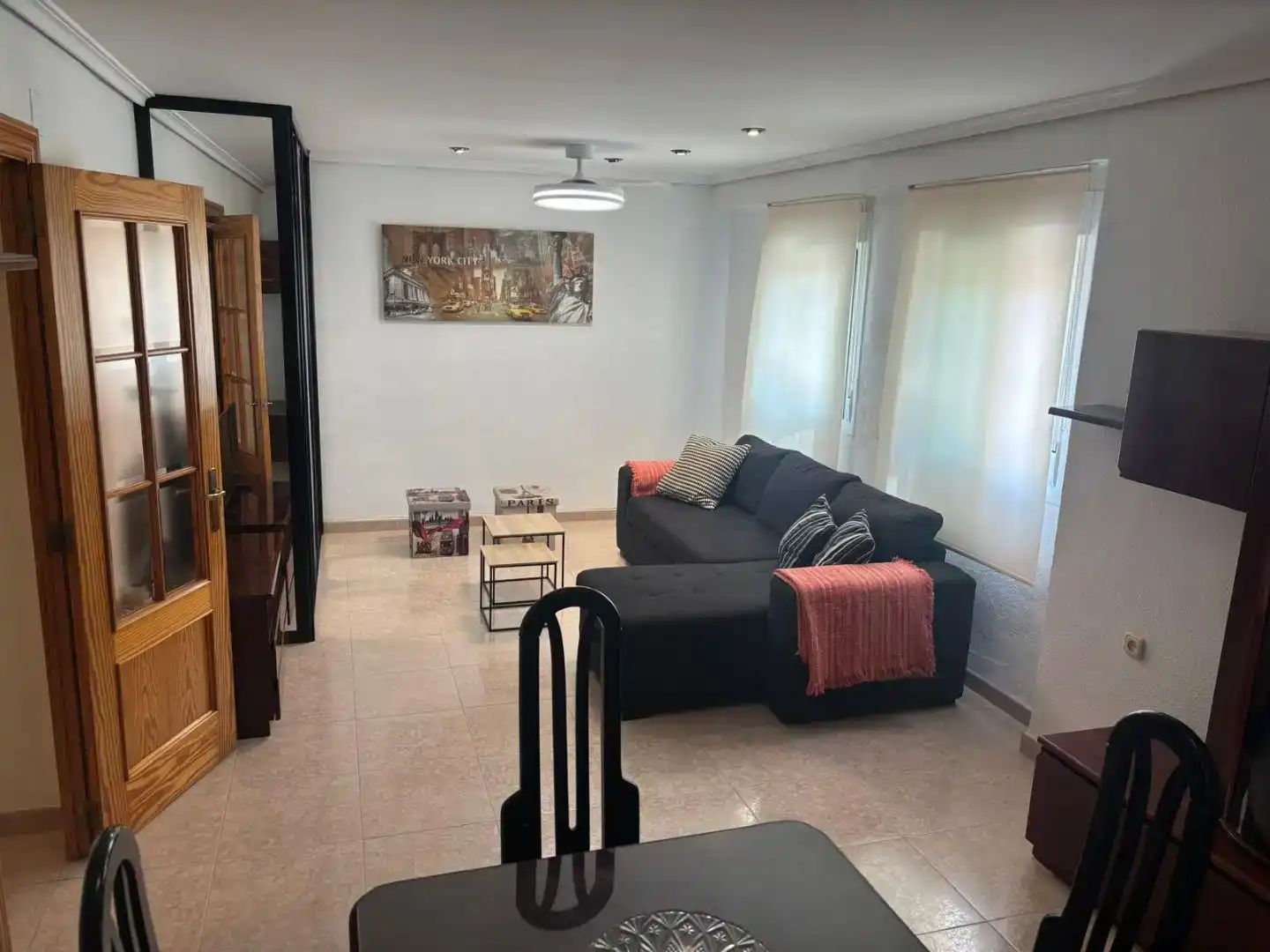 Wohnzimmer von Wohnung zur Miete in Burjassot mit Klimaanlage und Balkon