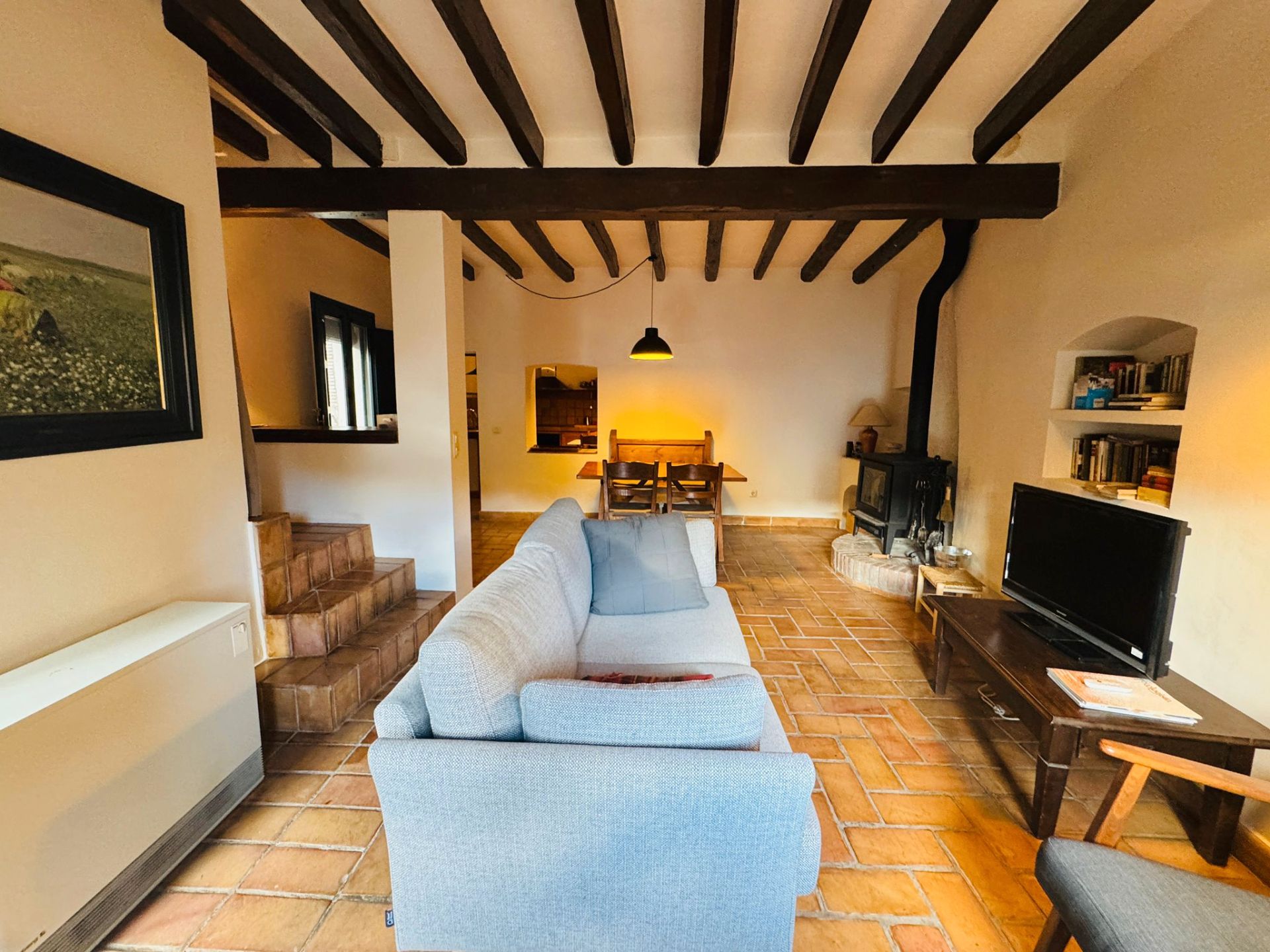 Sala d'estar de Finca rústica en venda en Terrades amb Aire condicionat, Calefacció i Terrassa