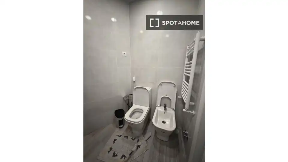 Bany de Apartament per a compartir en Madrid amb Aire condicionat, Calefacció i Terrassa