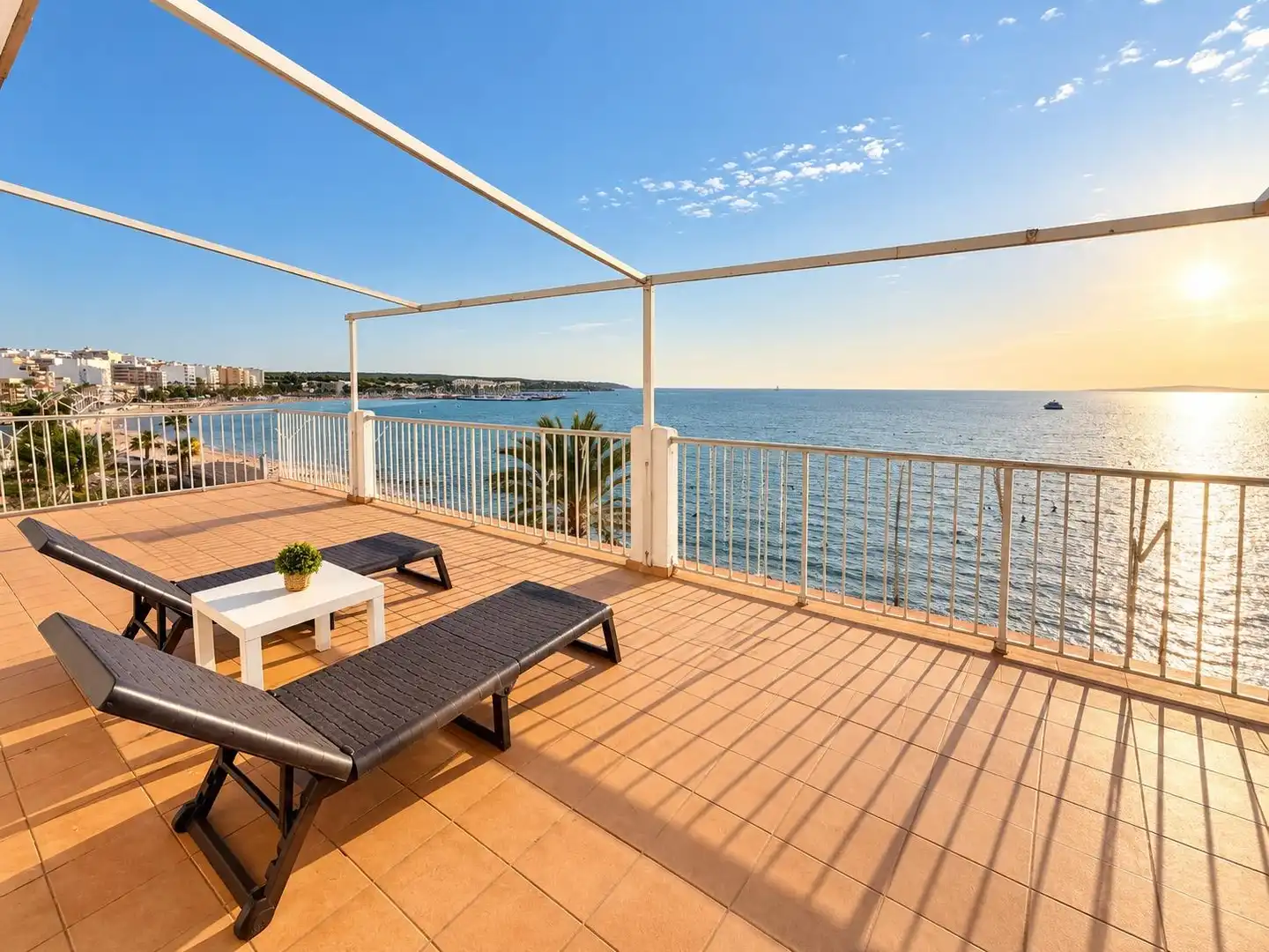 Terraza de Ático de alquiler en  Palma de Mallorca con Aire acondicionado, Terraza y Amueblado