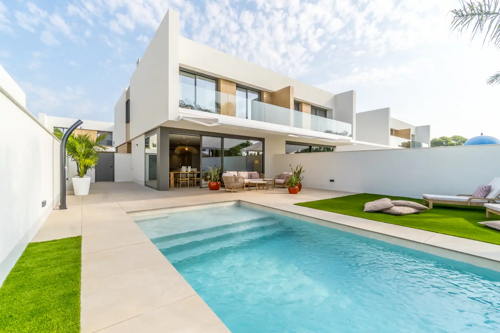 Vista exterior de Casa adosada de alquiler en Cambrils con Aire acondicionado, Calefacción y Jardín privado