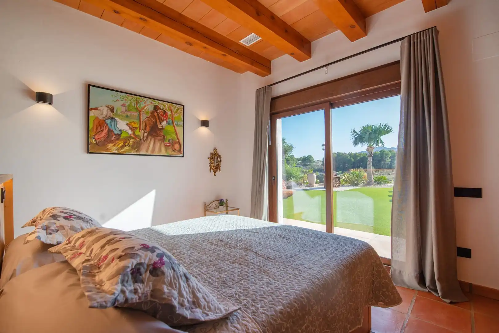 Dormitori de Casa o xalet de lloguer en Llíber amb Aire condicionat, Calefacció i Jardí privat