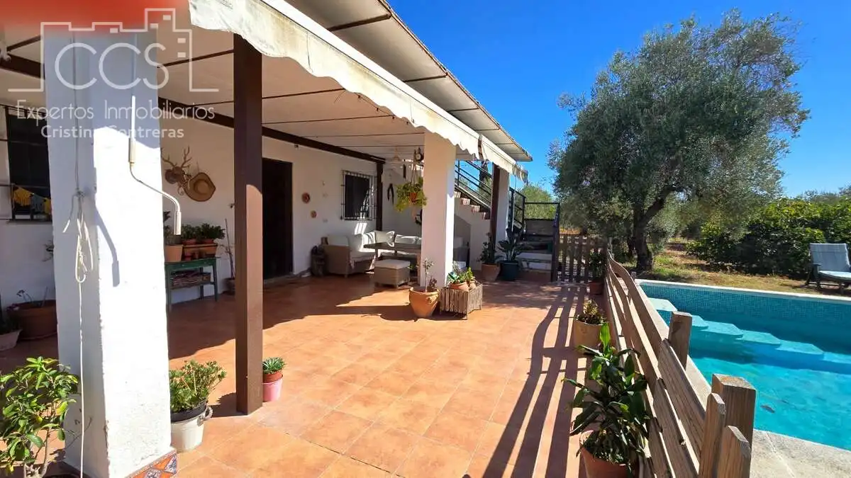 Exterior view of Country homes for sale in Pilas  with Air Conditioner, Terrace and Storage room