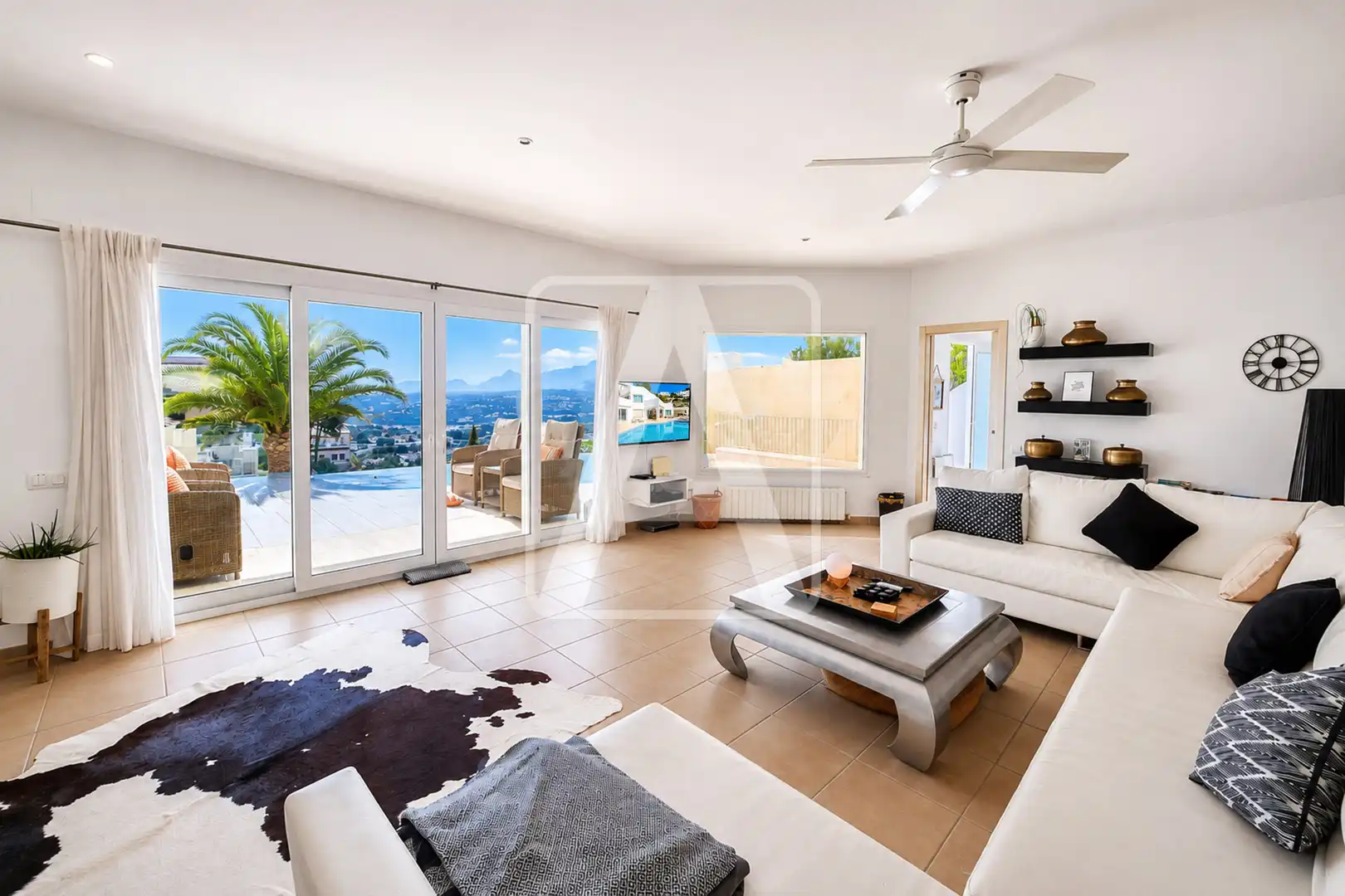 Living room of Houses for sale in Moraira  with Air Conditioner, Heating and Private garden