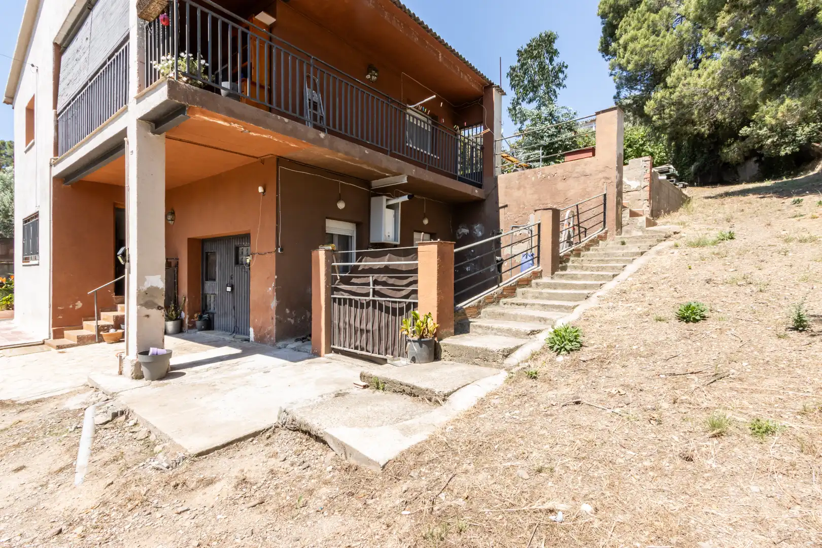 Vista exterior de Casa o xalet en venda en Viladecavalls amb Calefacció, Jardí privat i Moblat