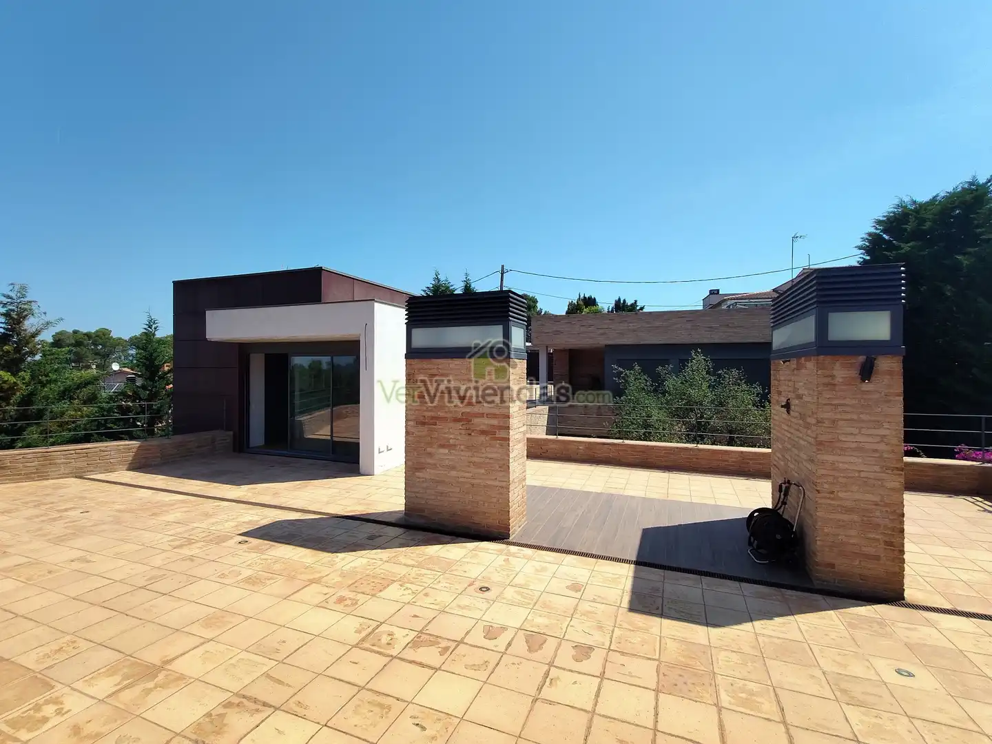 Terrassa de Casa o xalet en venda en Sant Cugat del Vallès amb Aire condicionat, Calefacció i Jardí privat