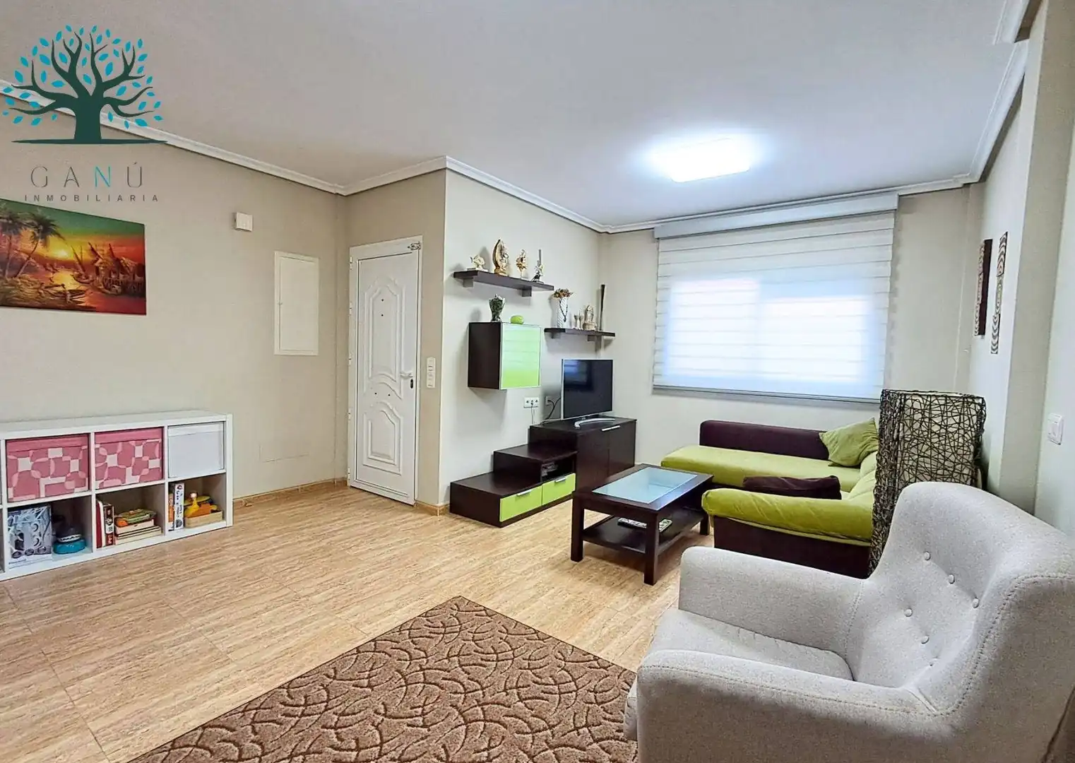 Sala de estar de Dúplex en venta en Mazarrón con Terraza, Trastero y Amueblado