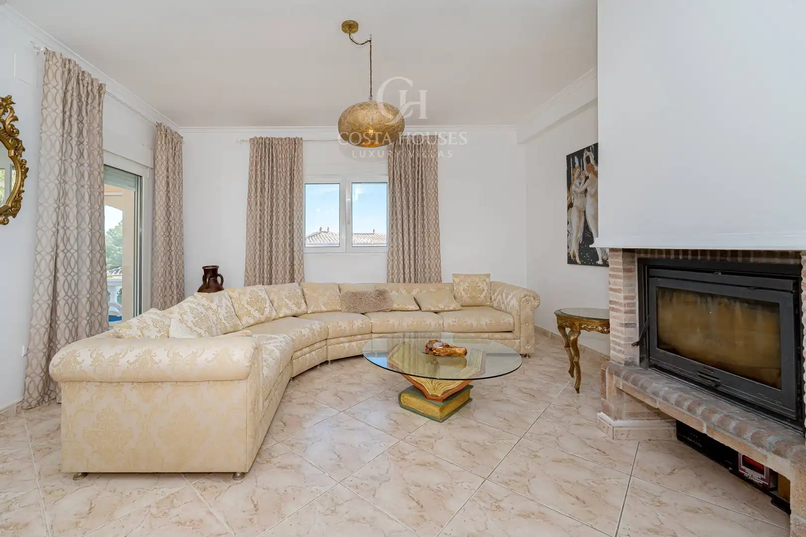 Sala d'estar de Casa o xalet en venda en Jávea / Xàbia amb Aire condicionat, Calefacció i Jardí privat