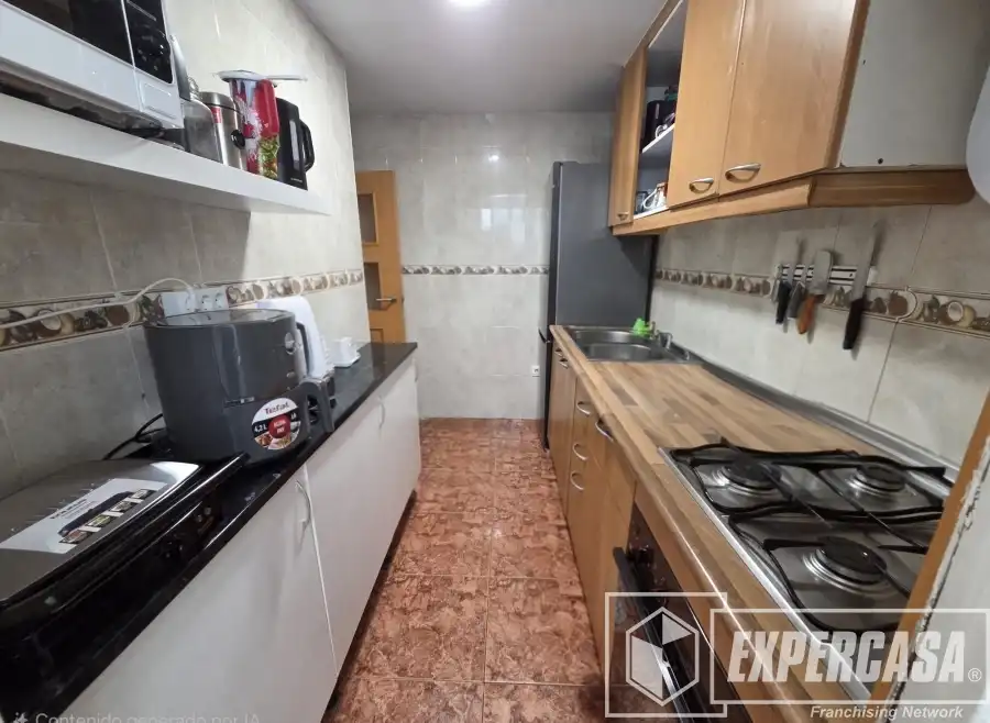 Kitchen of Flat for sale in Alfafar  with Air Conditioner