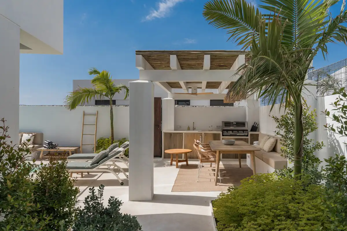 Terrace of Detached homes for sale in Mijas  with Private garden and Swimming Pool