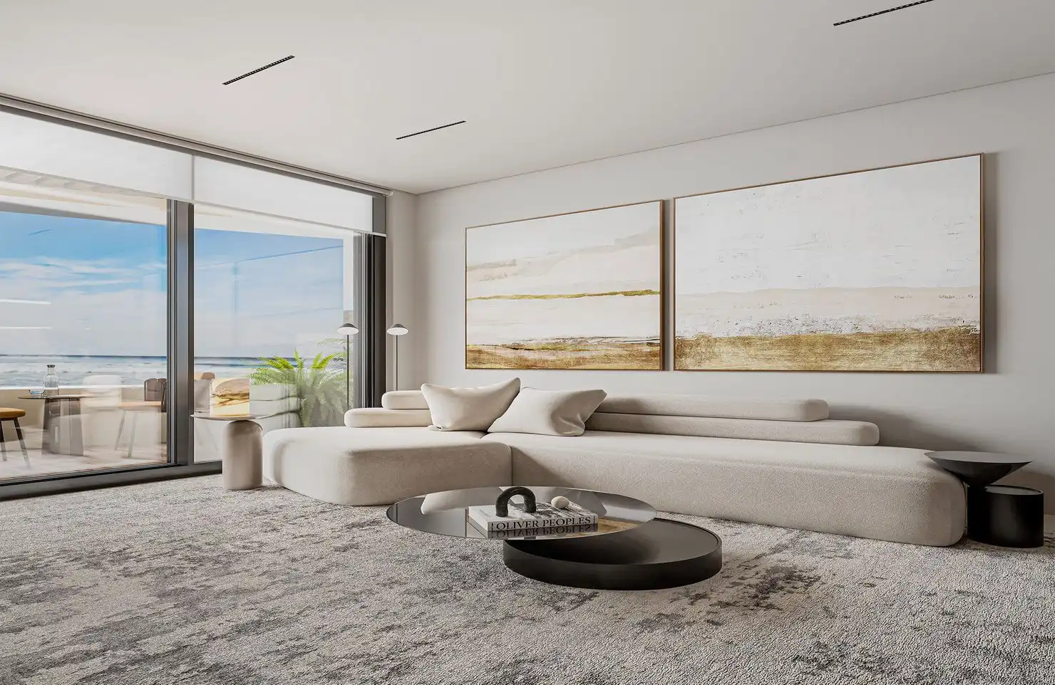 Living room of Apartments for sale in Calpe / Calp  with Furnished and Community pool