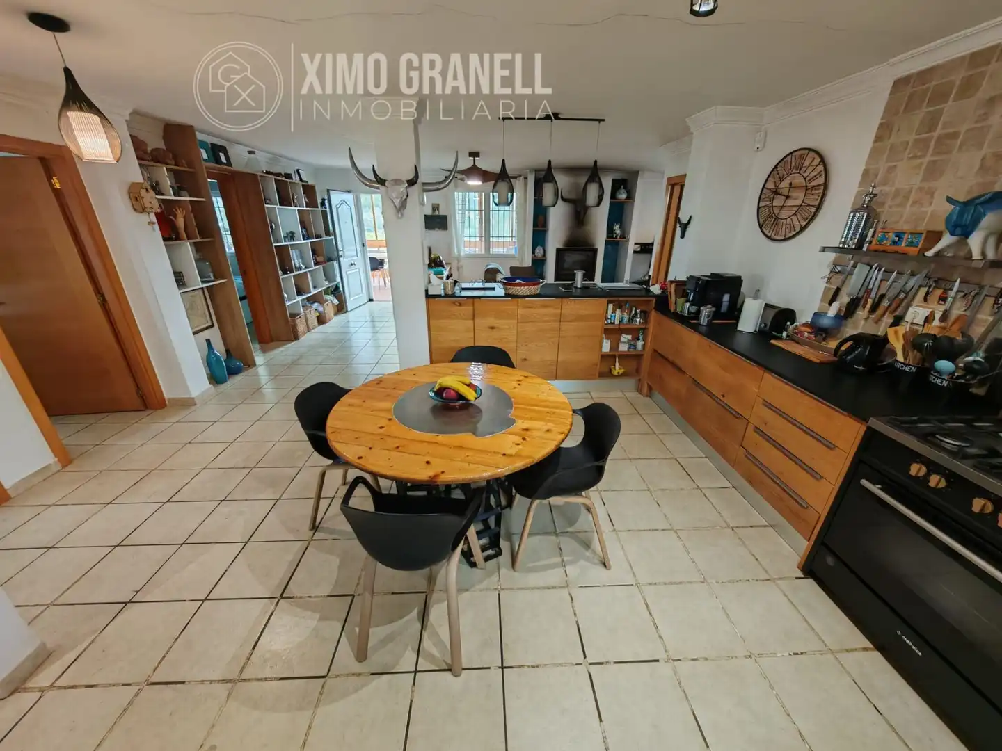 Küche von Country house zum Verkauf in Sagunto / Sagunt mit Klimaanlage, Heizung und Privatgarten