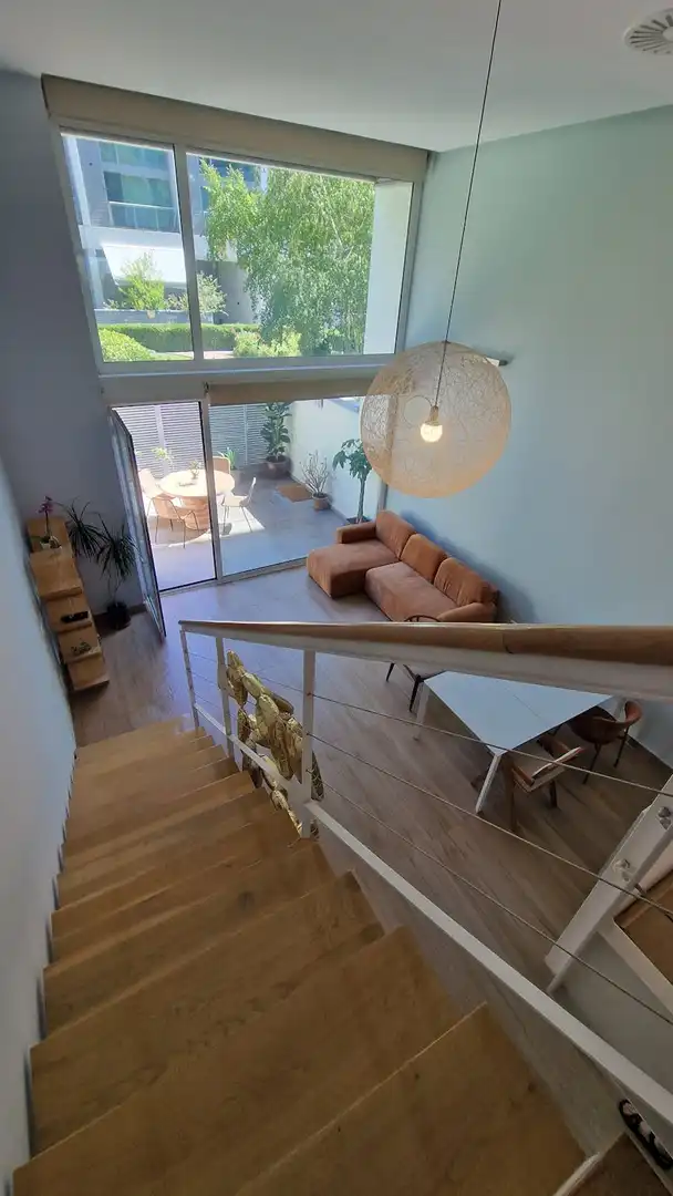 Sala d'estar de Pis de lloguer en Madrid amb Aire condicionat, Calefacció i Jardí privat