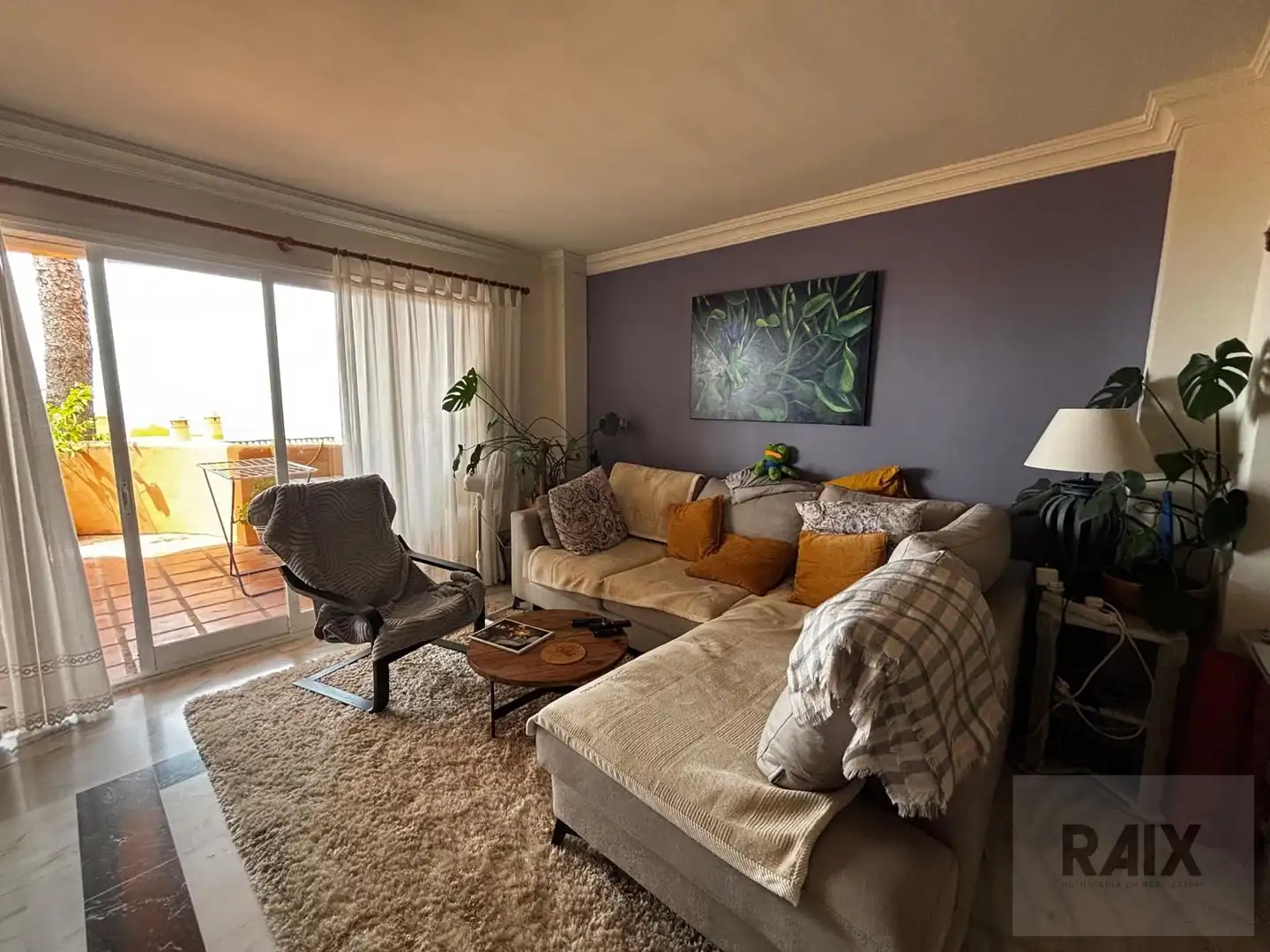 Sala de estar de Piso en venta en Mijas con Calefacción, Terraza y Trastero