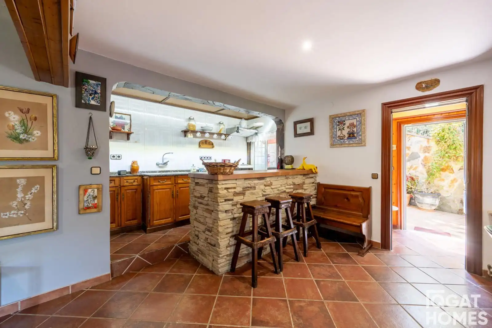 Kitchen of Houses for sale in Sant Cugat del Vallès  with Air Conditioner, Heating and Terrace