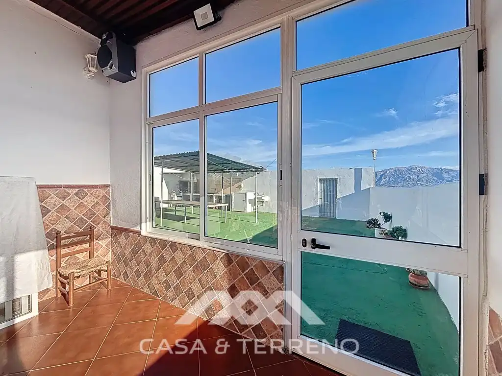 Terraza de Casa o chalet en venta en Macharaviaya con Aire acondicionado, Jardín privado y Terraza