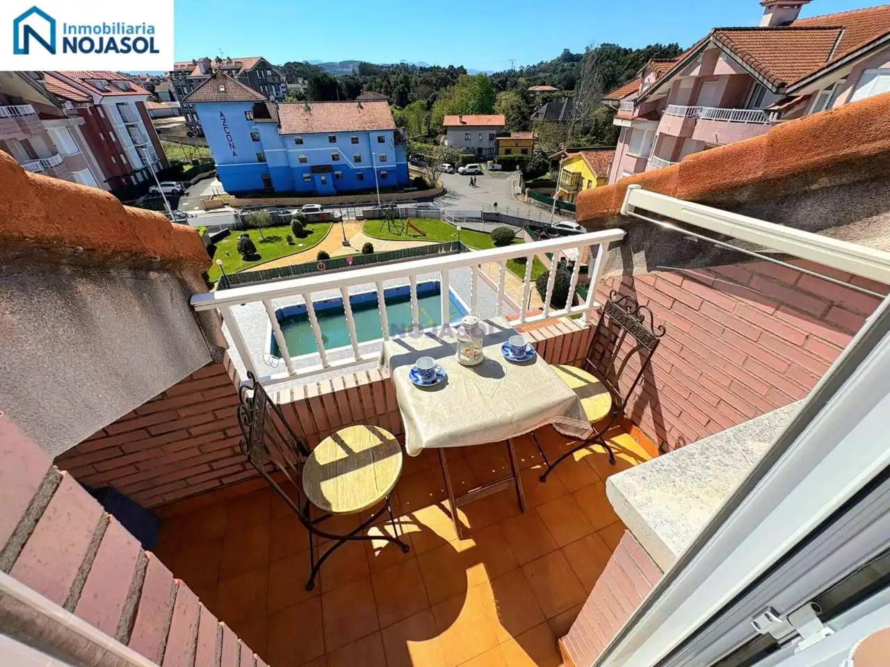 Terrasse von Wohnung zur Miete in Noja mit Heizung, Terrasse und Möbliert
