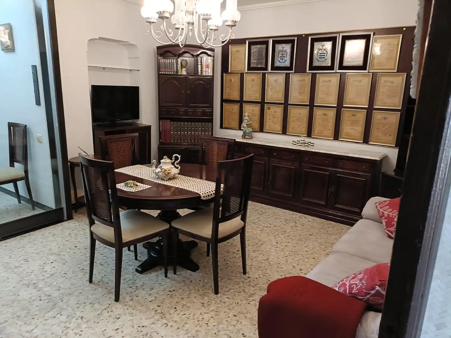 Menjador de Finca rústica en venda en Luceni amb Calefacció i Moblat