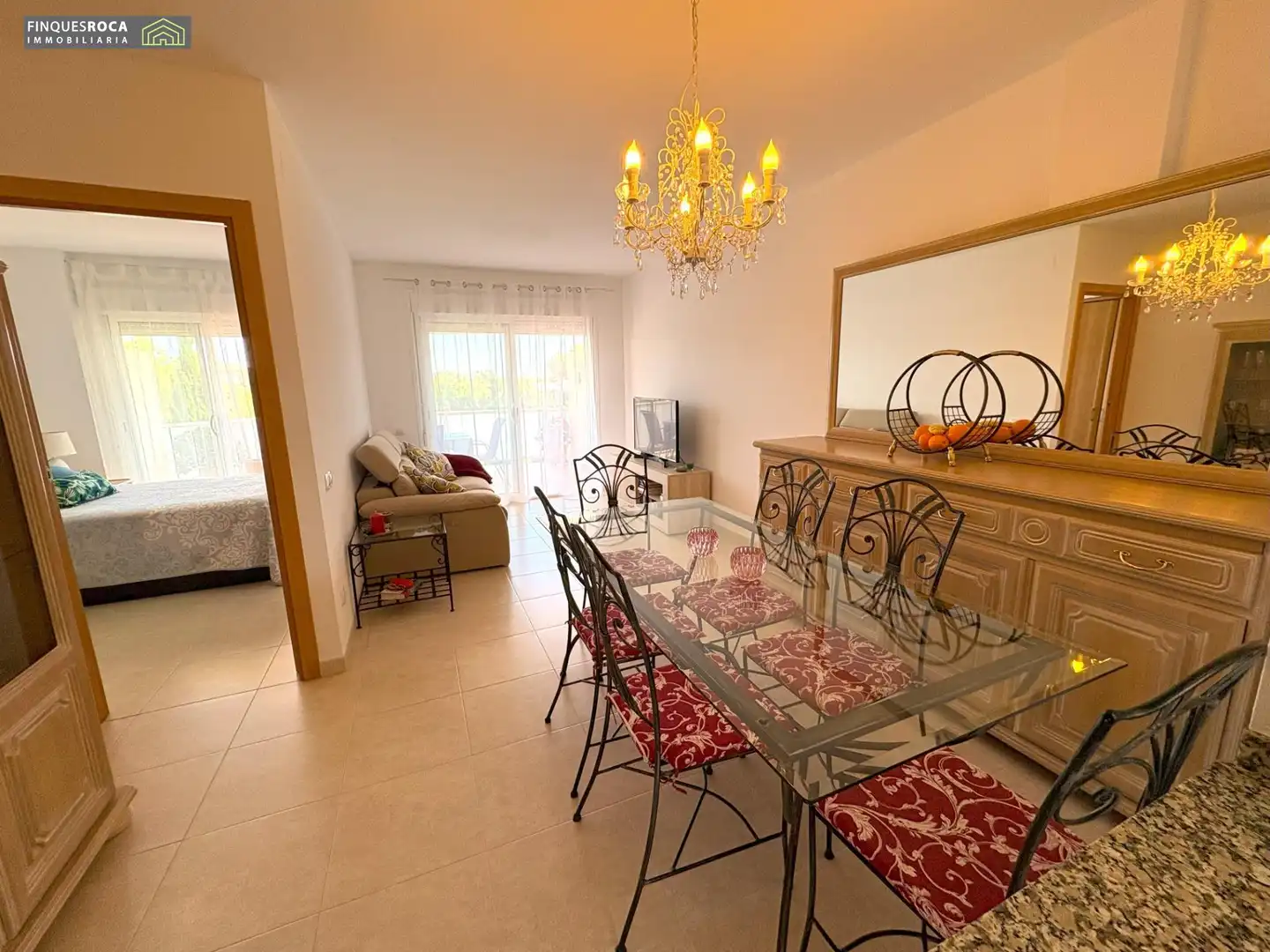 Comedor de Apartamento en venta en Alcanar con Calefacción, Terraza y Piscina