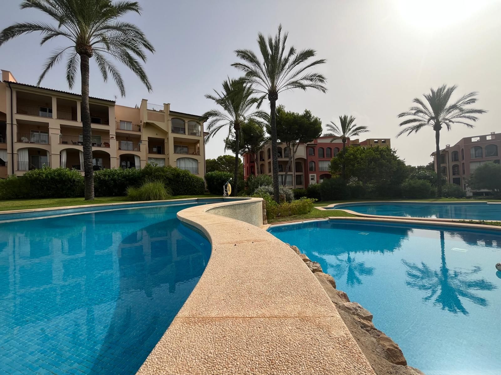 Piscina de Casa adosada de lloguer en Calvià amb Aire condicionat, Piscina i Moblat