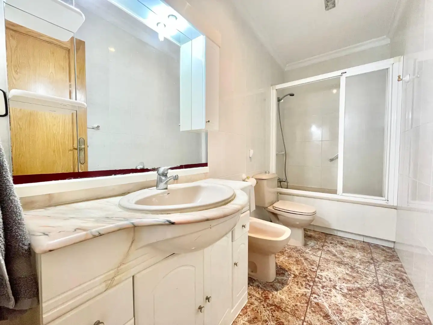 Badezimmer von Haus oder Chalet zur Miete in San Pedro del Pinatar mit Klimaanlage, Heizung und Terrasse