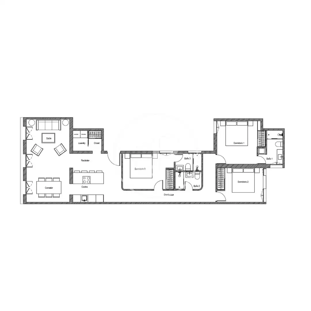 Wohnung zum Verkauf in Madrid mit Klimaanlage, Heizung und Möbliert