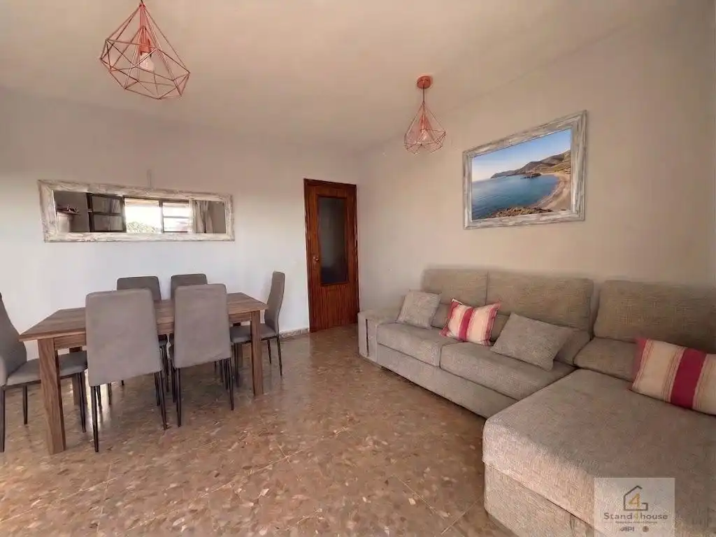 Living room of Flat for sale in Bollullos Par del Condado  with Air Conditioner, Heating and Furnished