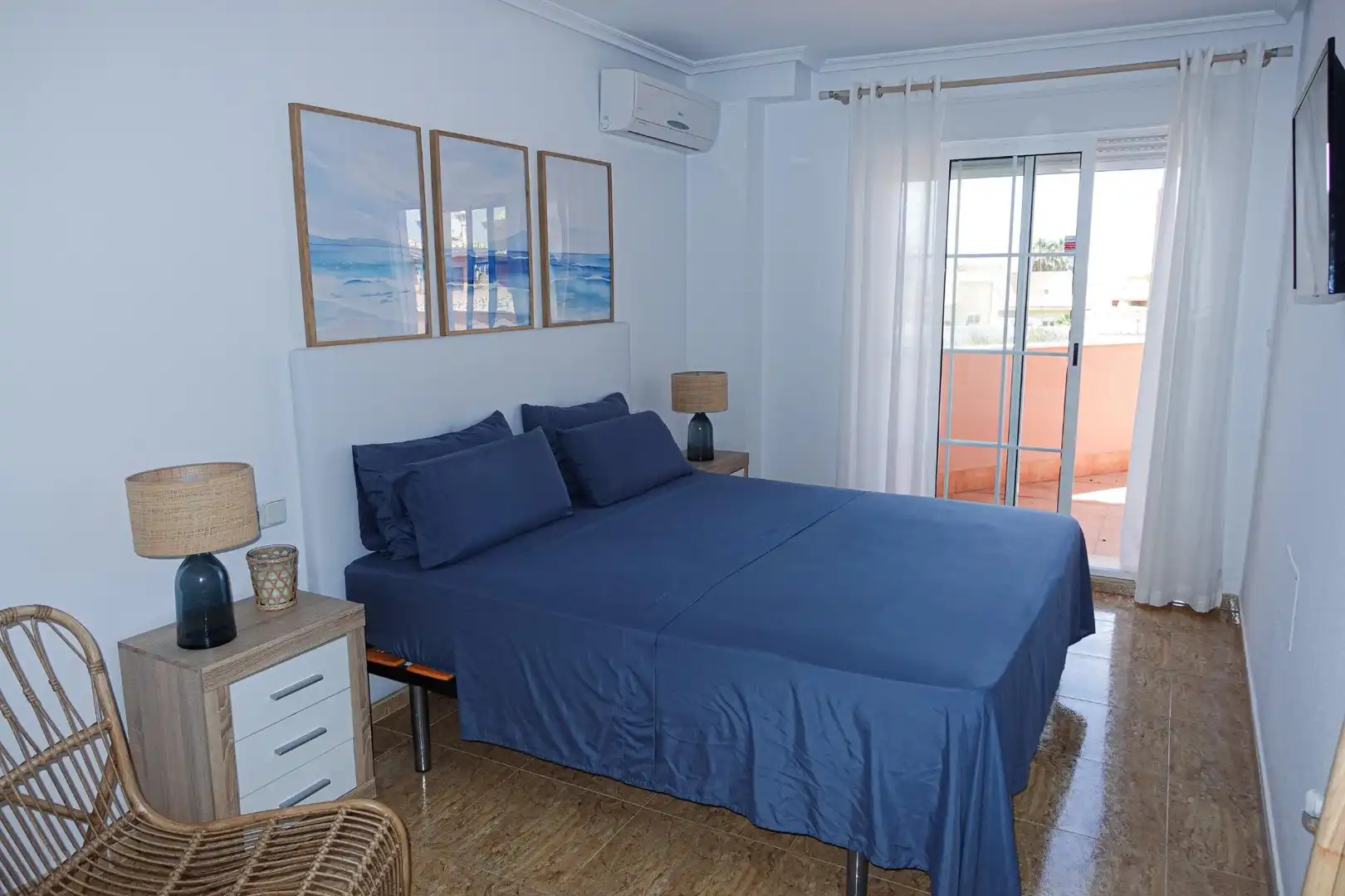Bedroom of Houses for sale in La Manga del Mar Menor  with Air Conditioner, Heating and Private garden