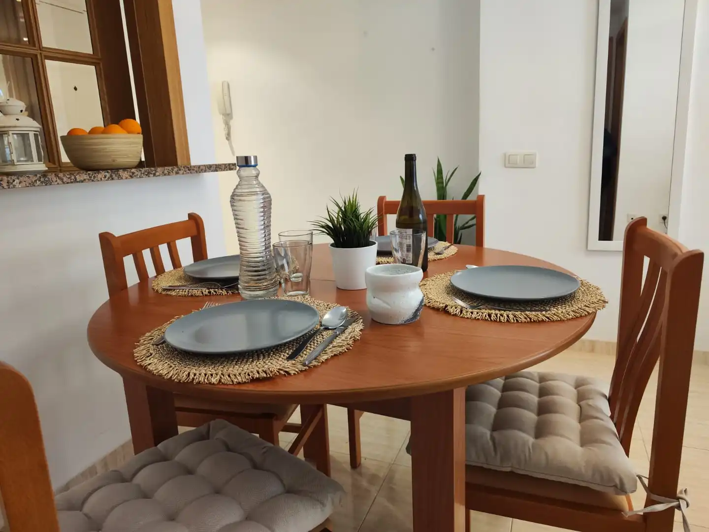 Comedor de Apartamento de alquiler en Oropesa del Mar / Orpesa con Aire acondicionado, Terraza y Amueblado
