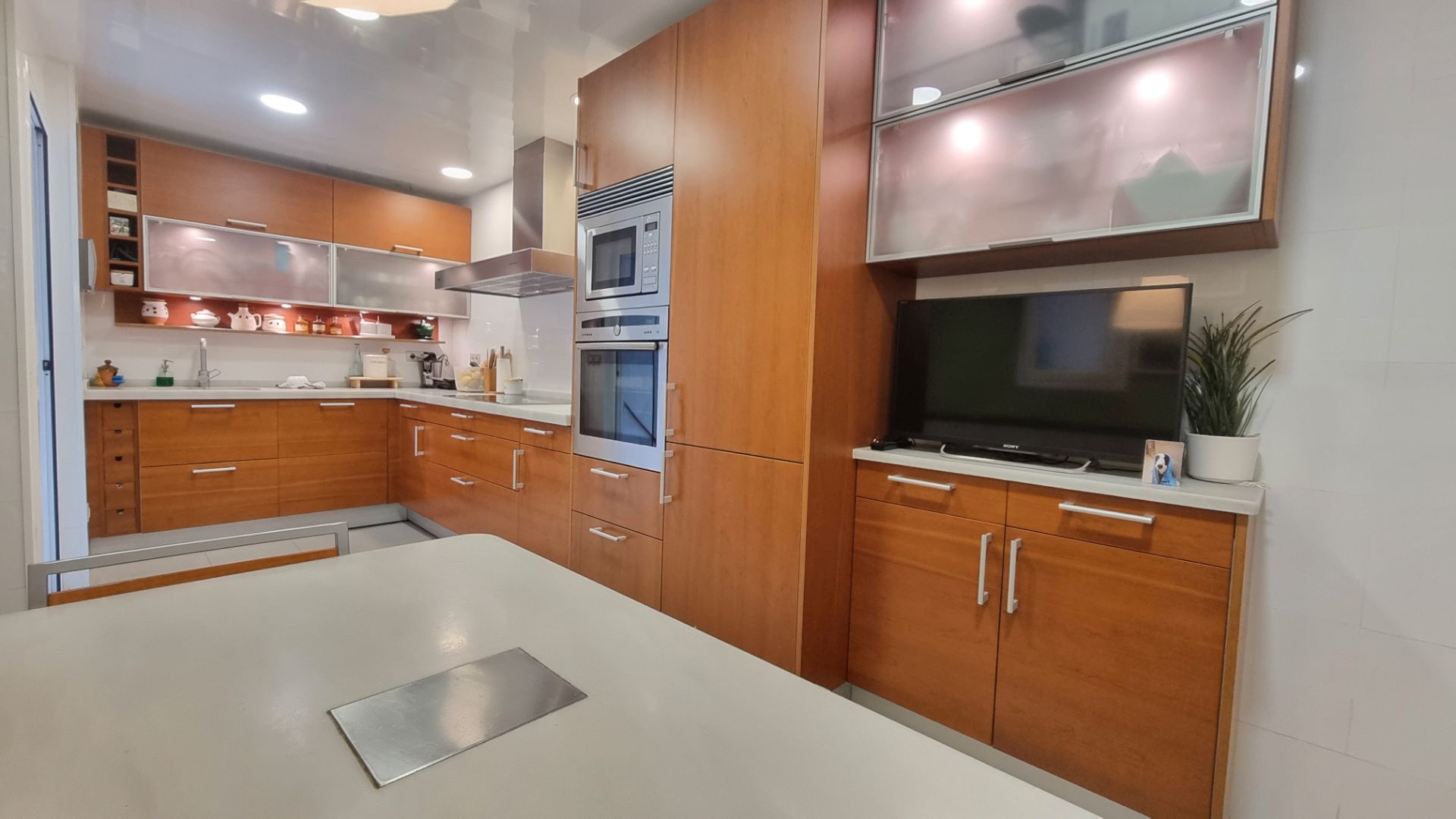 Kitchen of Flat for sale in Badalona  with Air Conditioner, Heating and Terrace