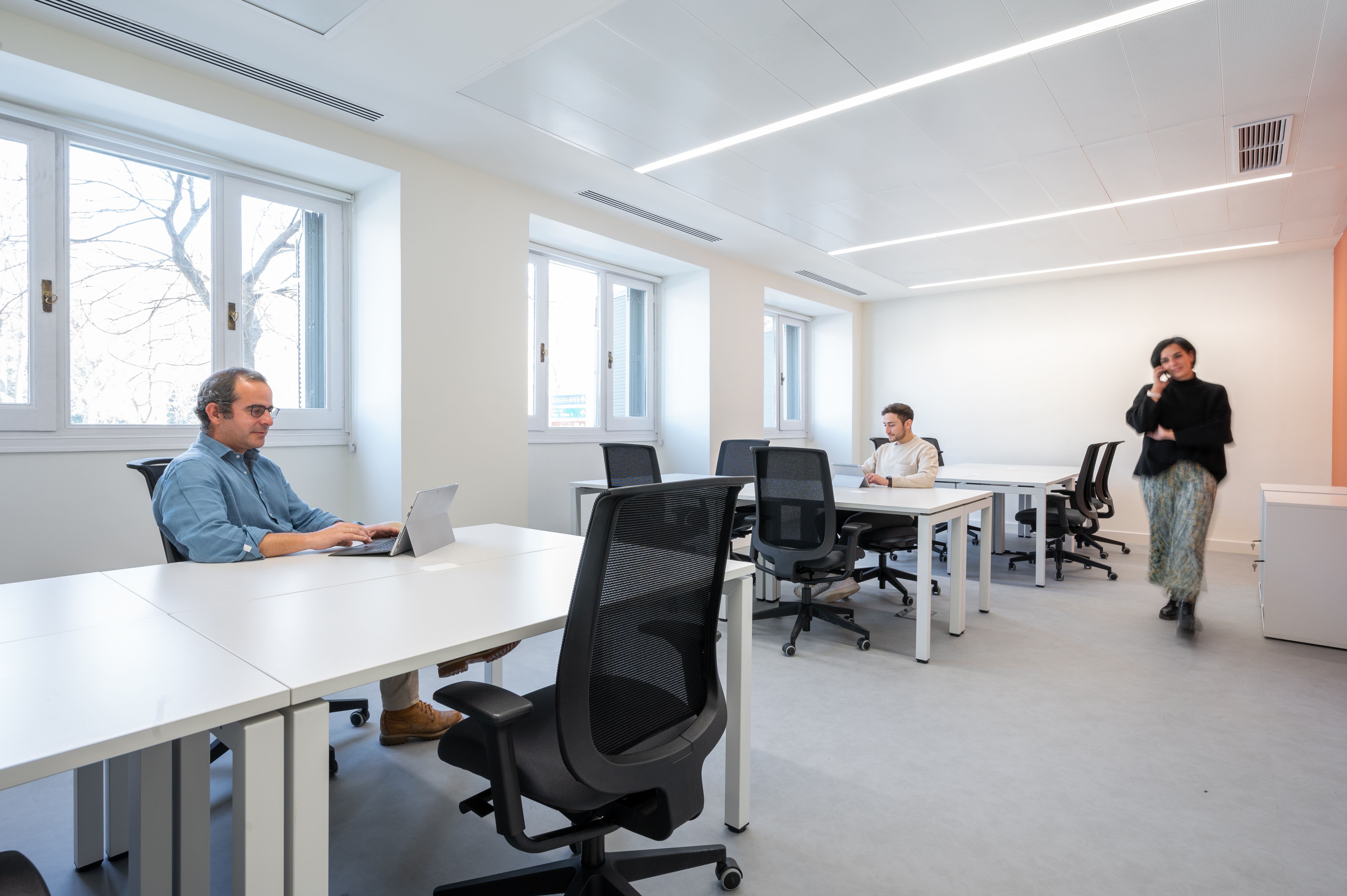 Büro miete in  Madrid Capital mit Klimaanlage, Heizung und Möbliert