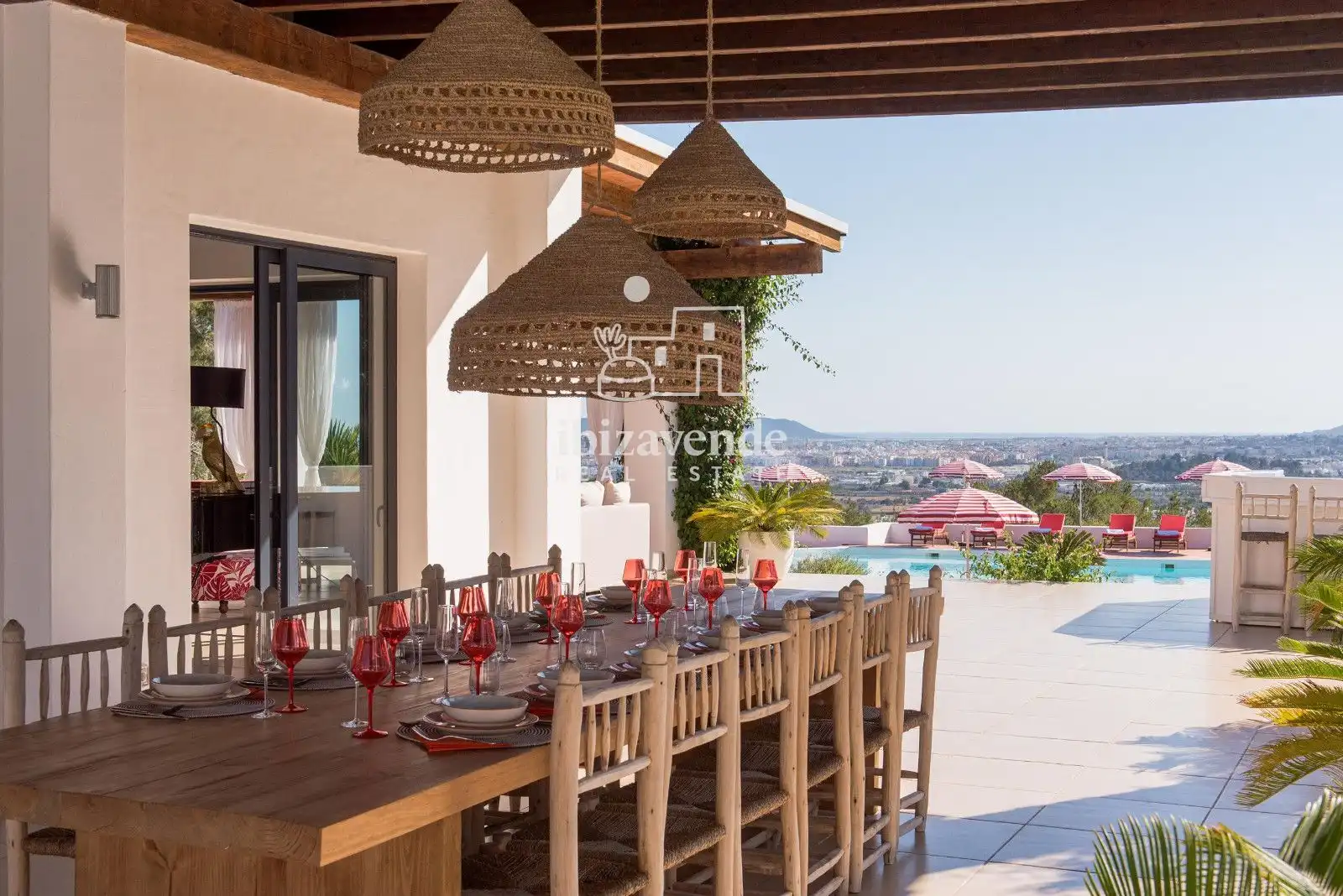 Terraza de Casa o chalet de alquiler en Santa Eulària des Riu con Aire acondicionado, Calefacción y Terraza