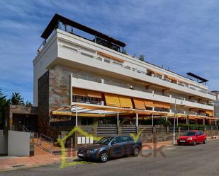 Vista exterior de Àtic de lloguer en El Portil amb Aire condicionat, Terrassa i Moblat