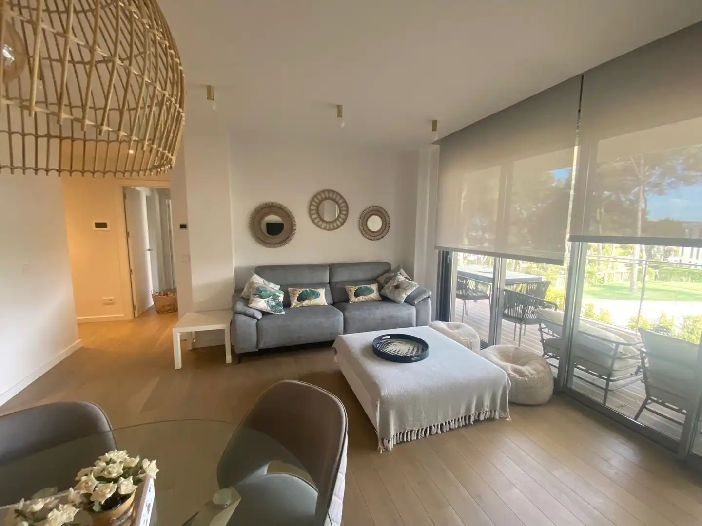 Sala de estar de Apartamento de alquiler en Salou con Aire acondicionado, Calefacción y Parquet