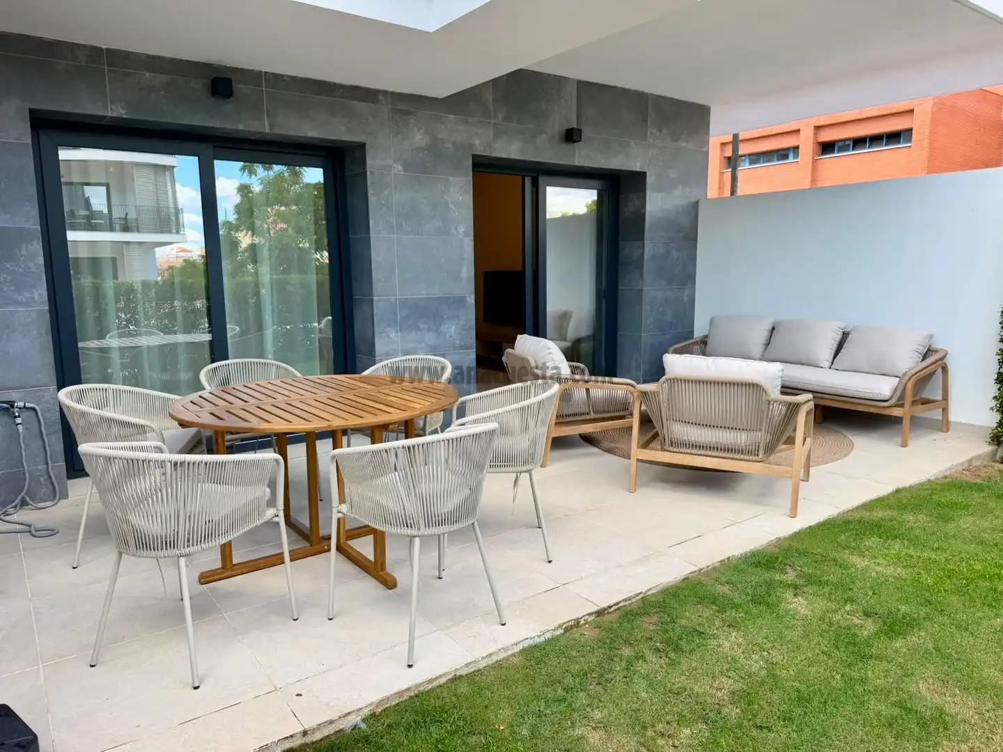 Terraza de Apartamento de alquiler en Estepona Pueblo