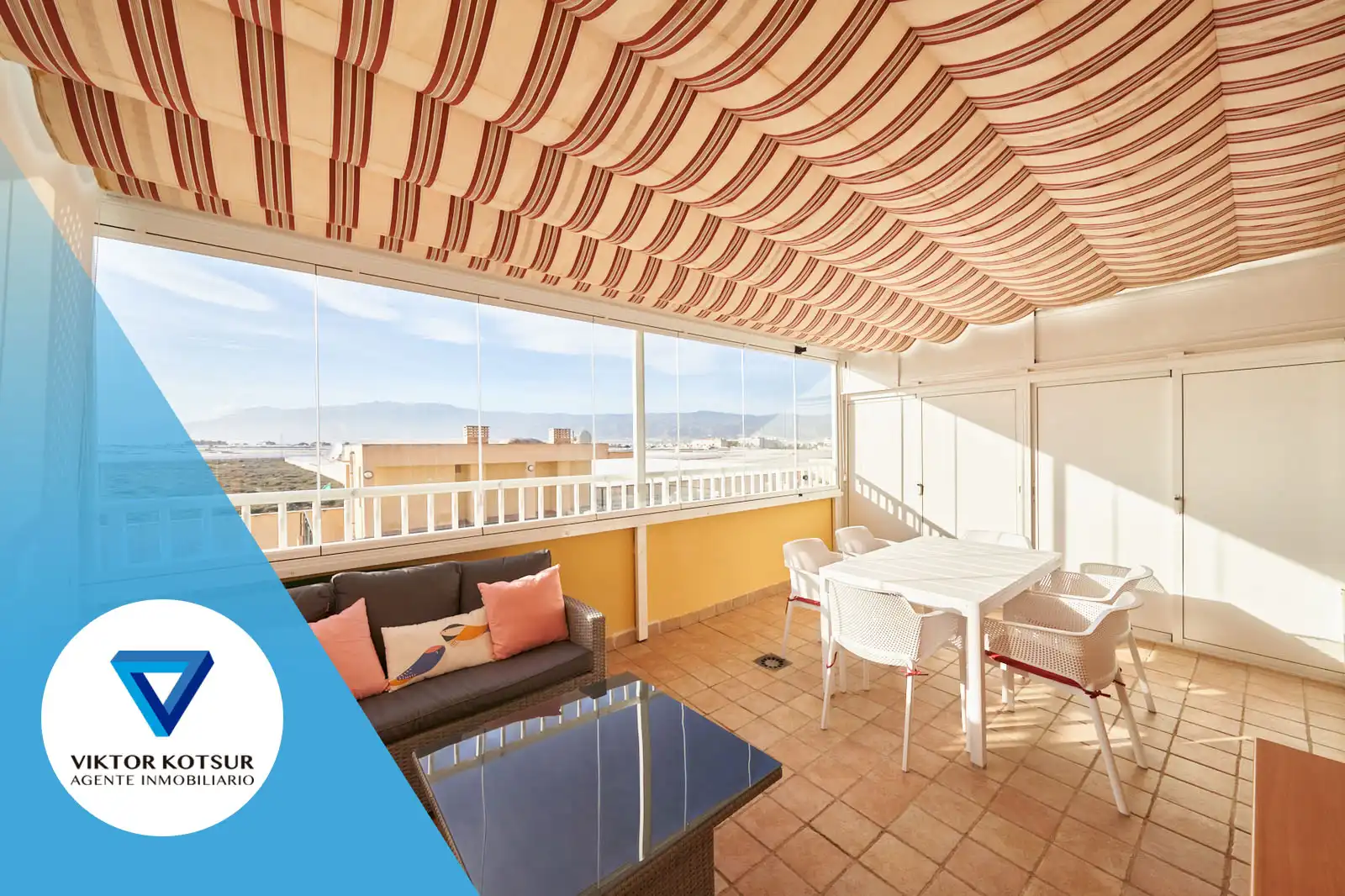 Terrace of Attic for sale in Roquetas de Mar  with Air Conditioner, Heating and Terrace