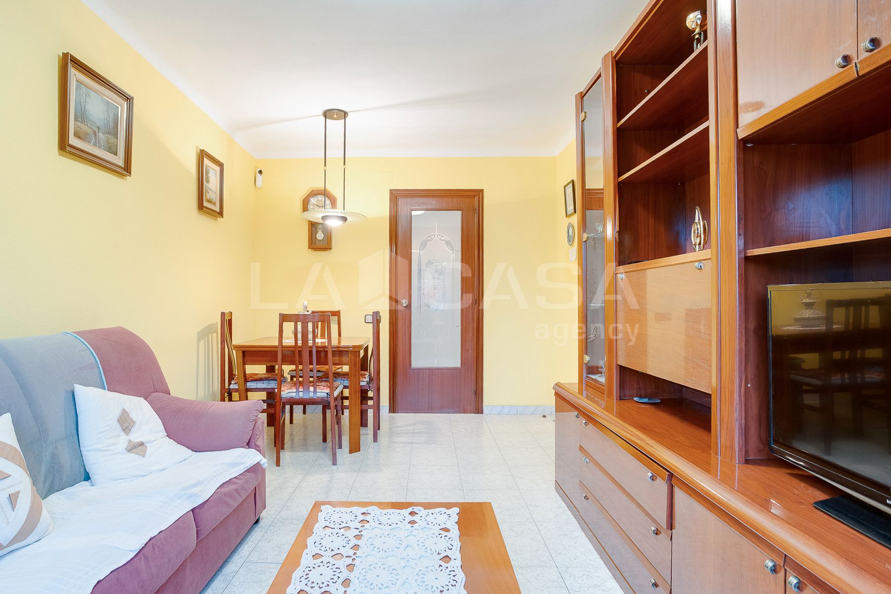 Sala d'estar de Pis en venda en Sant Adrià de Besòs amb Calefacció i Balcó