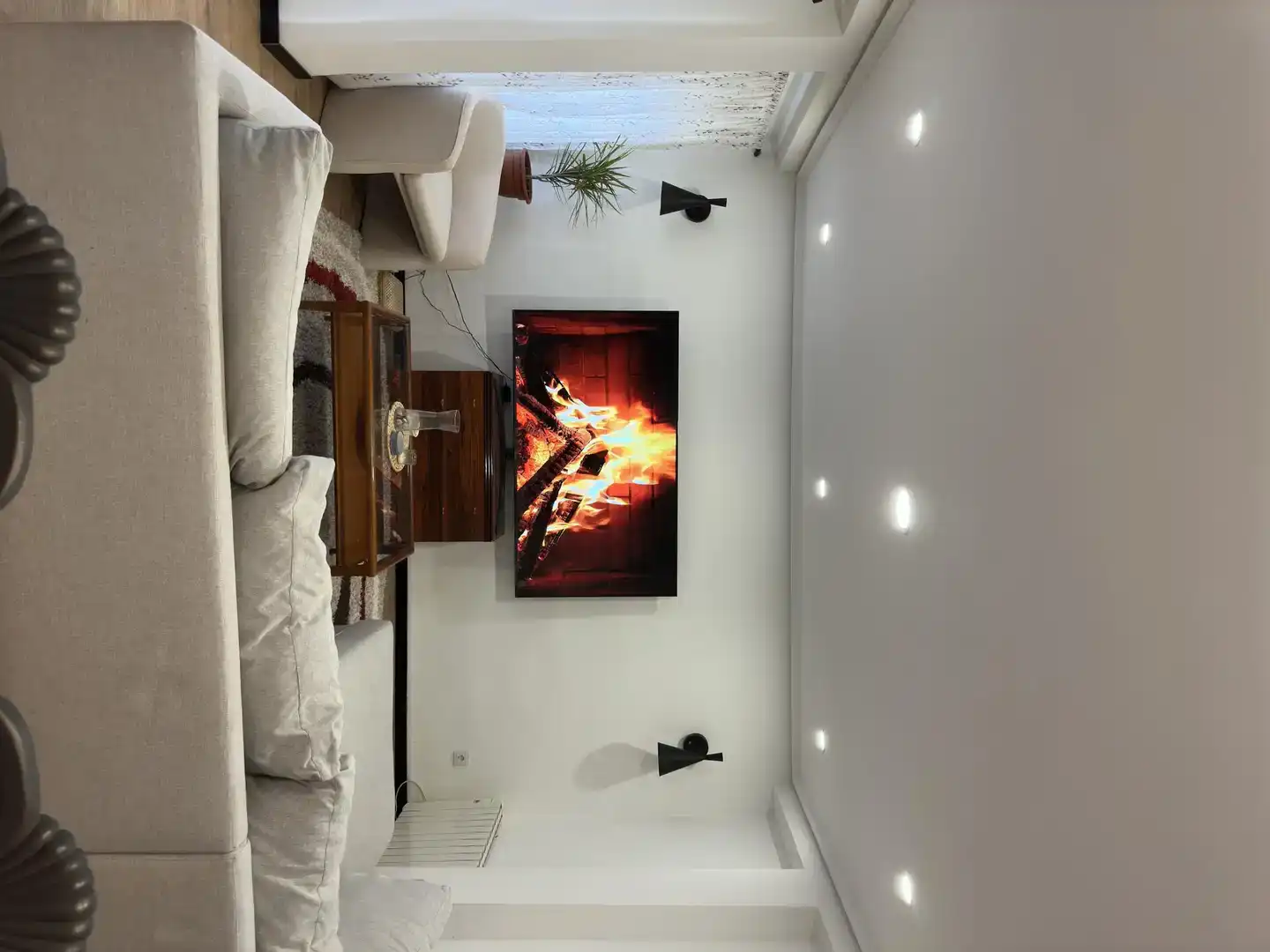 Sala de estar de Piso en venta en Tavernes Blanques con Aire acondicionado y Balcón