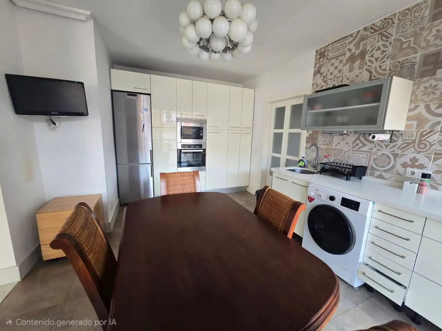 Küche von Wohnung zur Miete in Sevilla mit Klimaanlage, Heizung und Terrasse