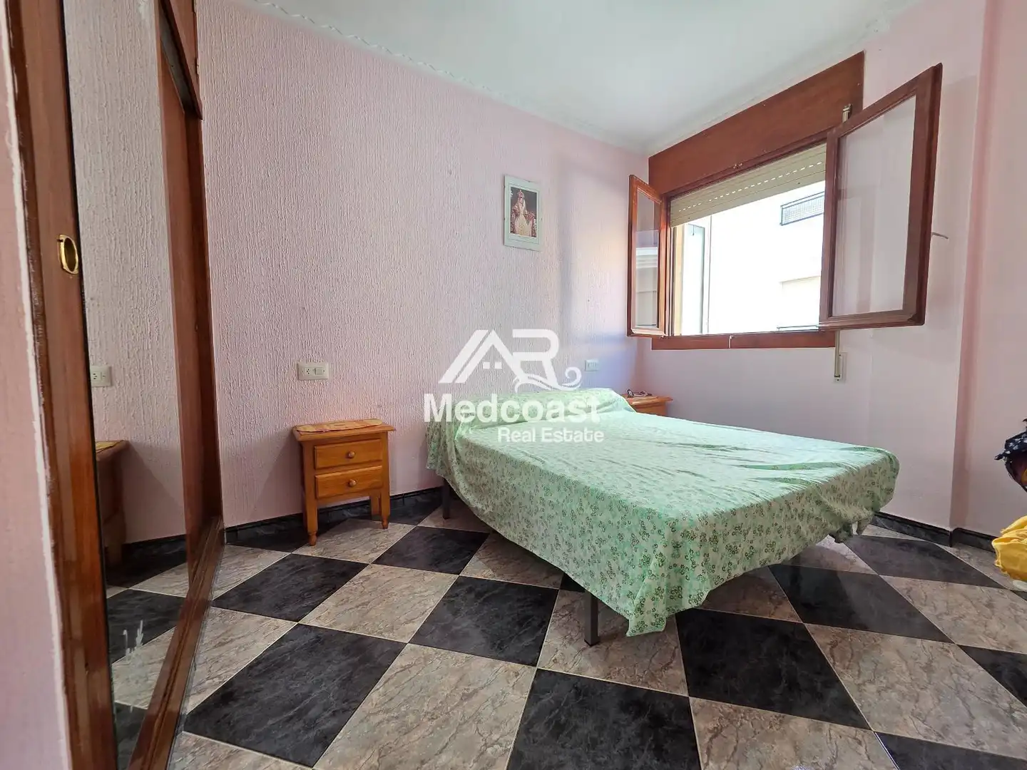 Bedroom of Flat for sale in Garrucha  with Air Conditioner, Terrace and Furnished