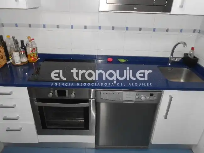 Cuina de Àtic de lloguer en Madrid amb Aire condicionat, Terrassa i Traster