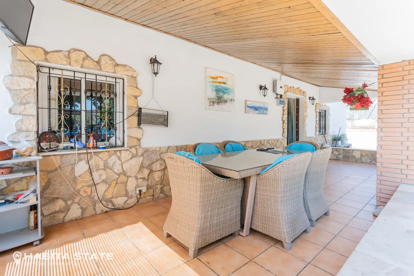 Terrassa de Casa o xalet en venda en Gádor amb Aire condicionat, Jardí privat i Piscina