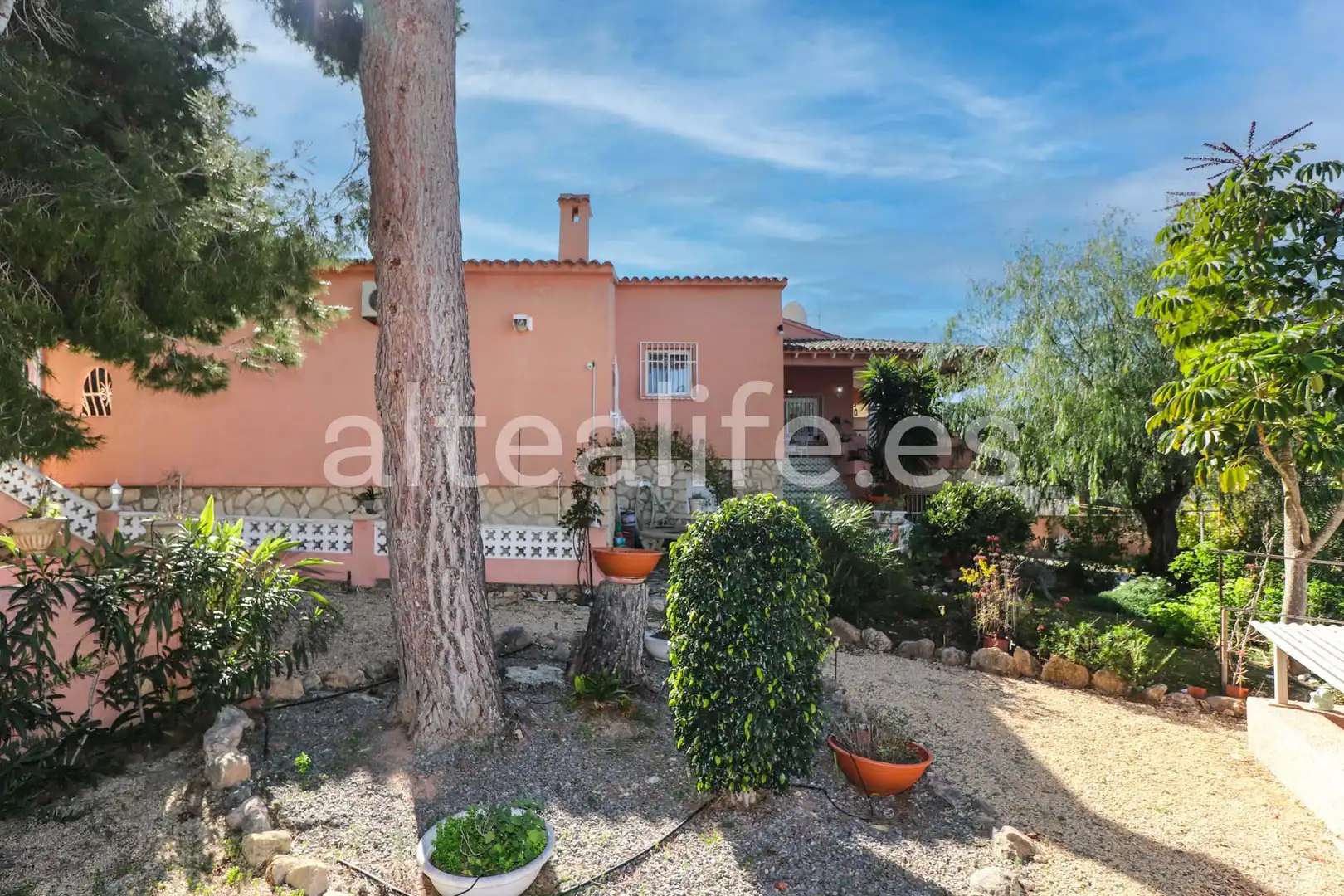 Garden of Houses for sale in L'Alfàs del Pi  with Air Conditioner, Heating and Private garden