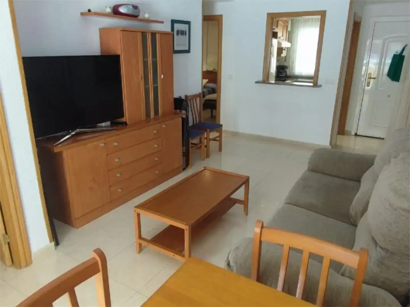 Sala de estar de Piso en venta en Oropesa del Mar / Orpesa con Aire acondicionado, Jardín privado y Piscina